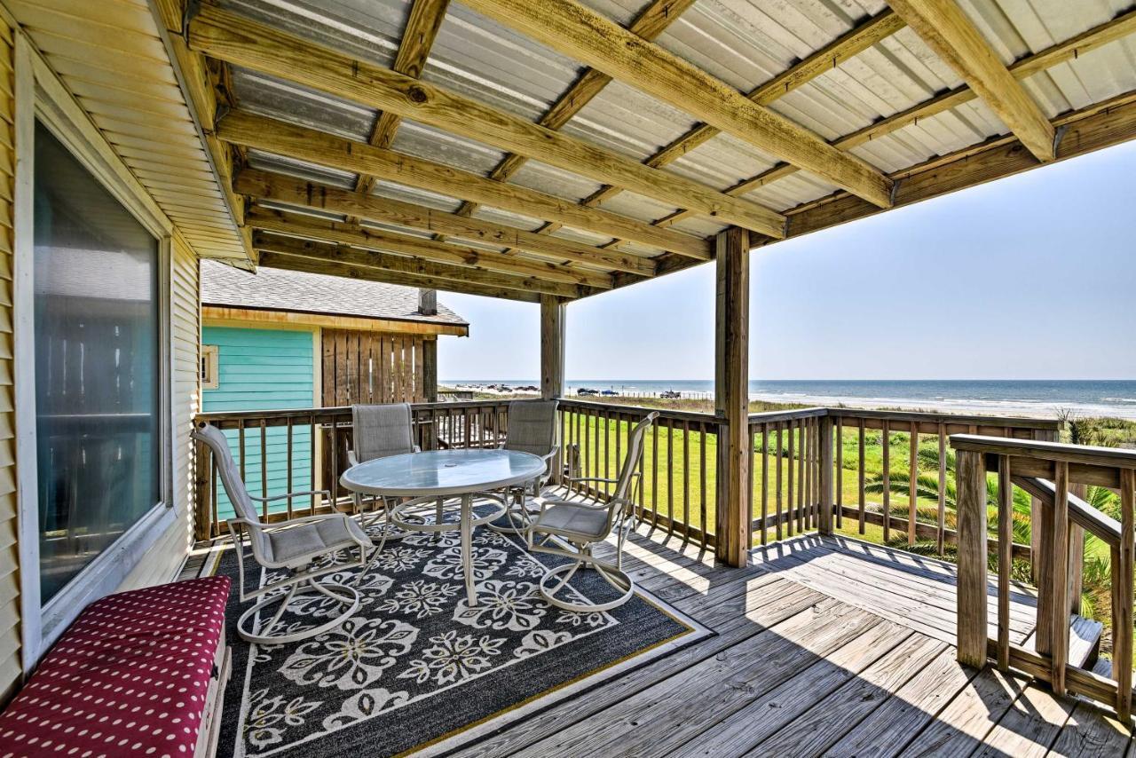 Galveston Beach House With Private Deck And Gulf Views Kültér fotó